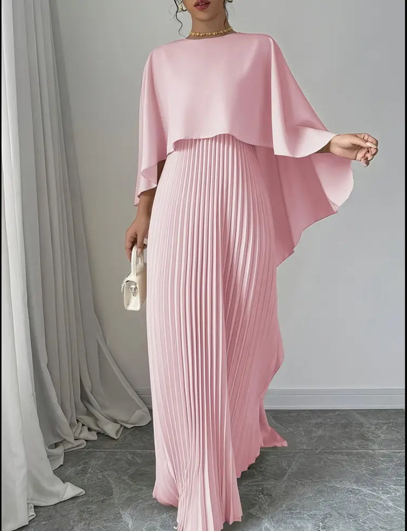 Women’s Sleeveless Open-Front Cape Dress