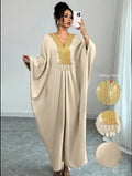 Women’s Elegant V-Neck Maxi Dress