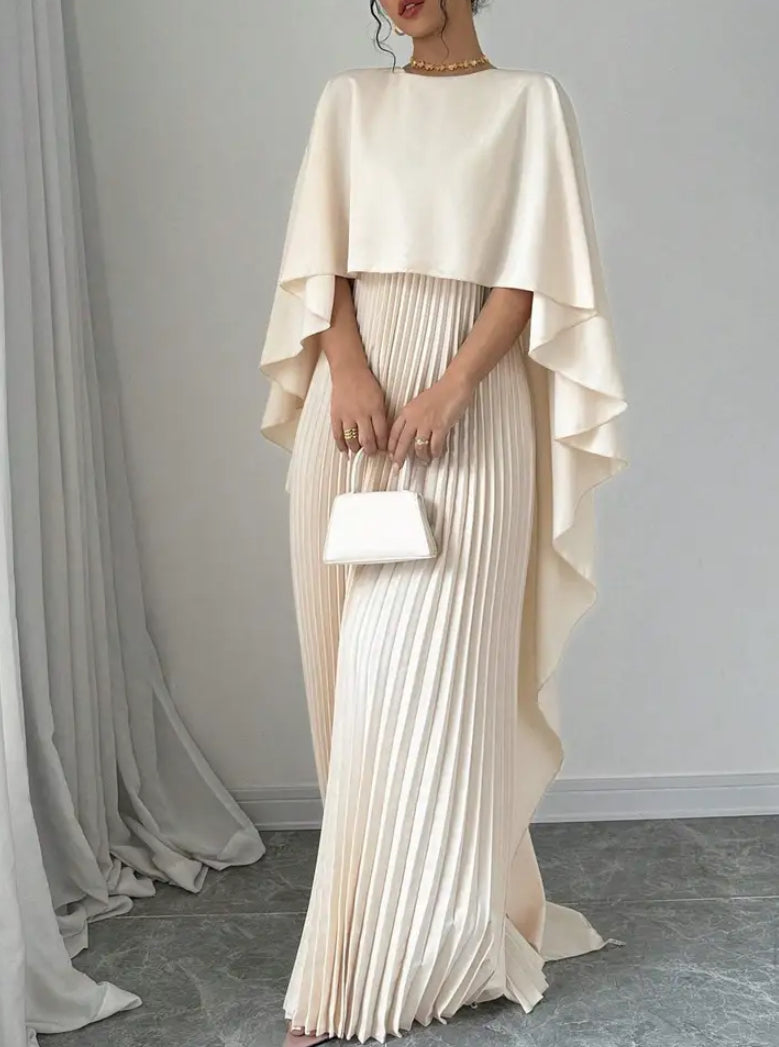 Women’s Sleeveless Open-Front Cape Dress