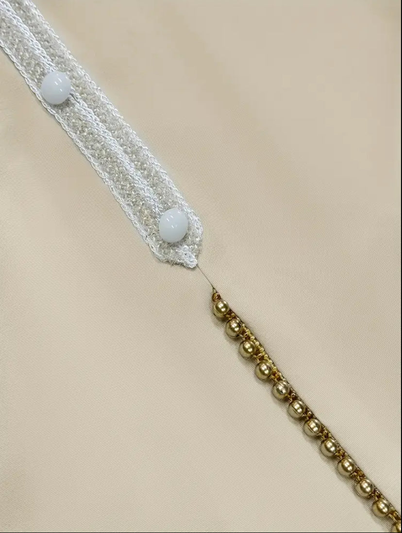 Royal Paisley Embroidered Kaftan – Premium Moroccan Style Jalabiya