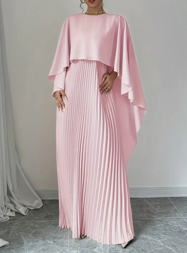 Women’s Sleeveless Open-Front Cape Dress