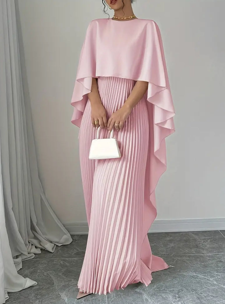 Women’s Sleeveless Open-Front Cape Dress