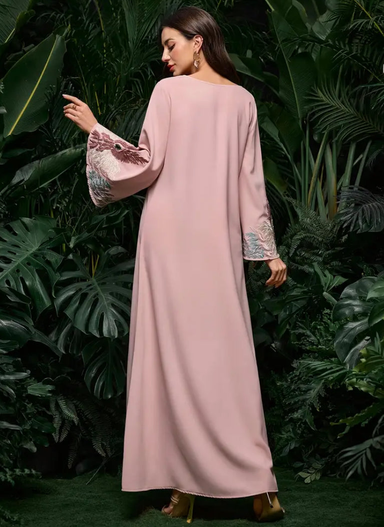 Ladies' Elegant Loose Fit Rhinestone Robe