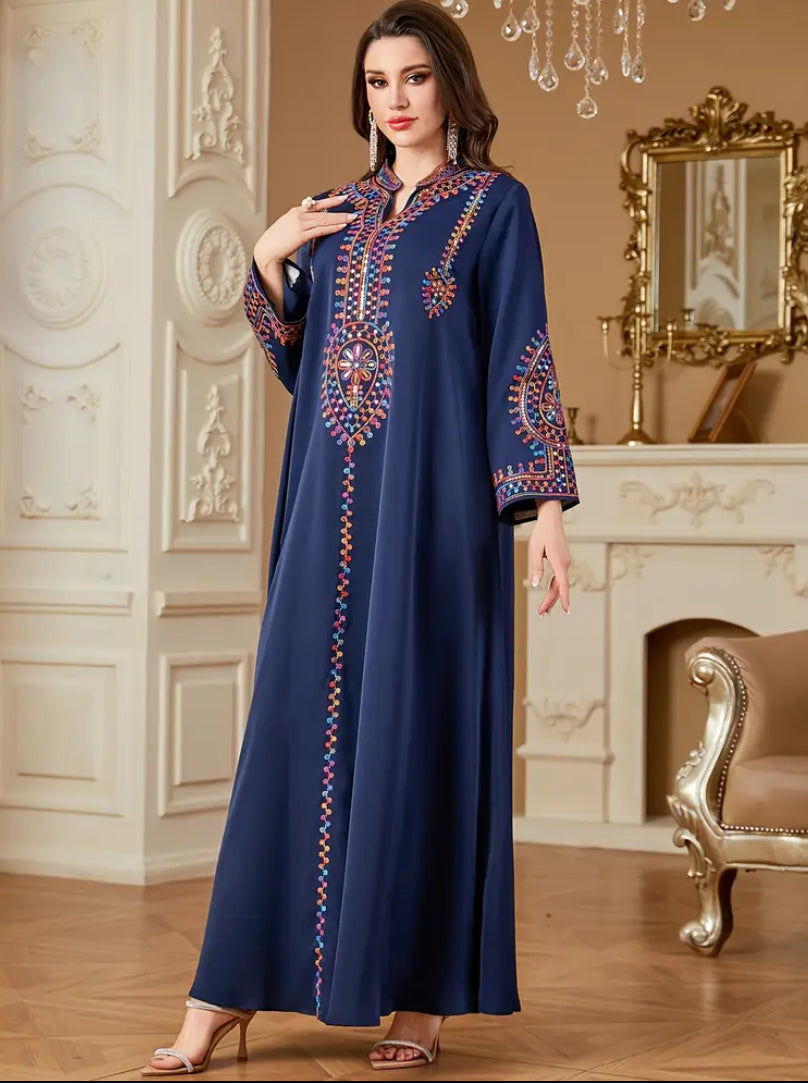 Premium Hand-Embroidered Jalabiya
