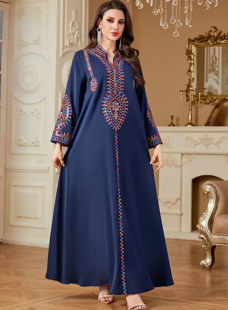 Premium Hand-Embroidered Jalabiya