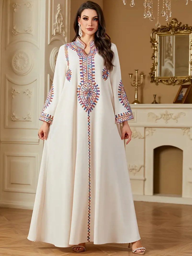 Premium Hand-Embroidered Jalabiya