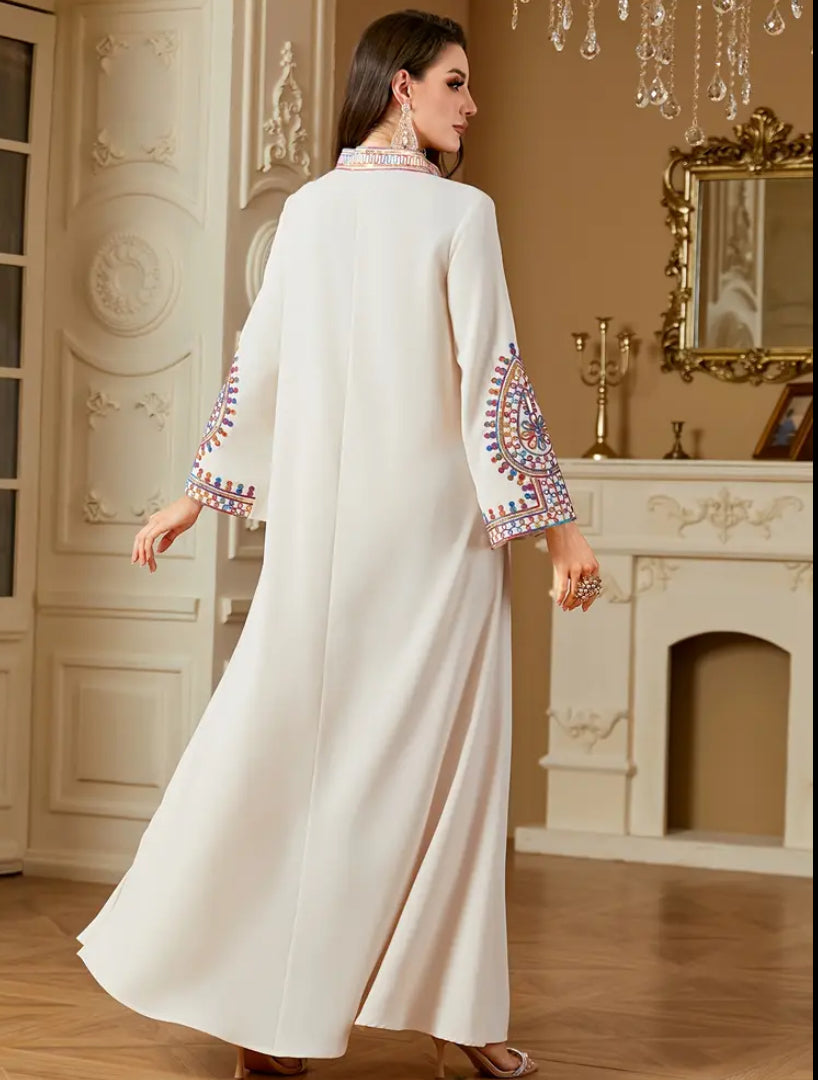 Premium Hand-Embroidered Jalabiya
