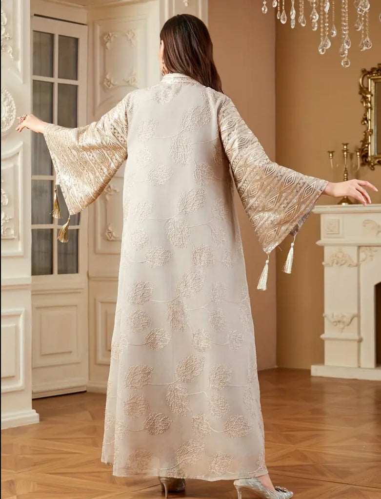 Elegant Sequined Ramadan Kaftan Dress
