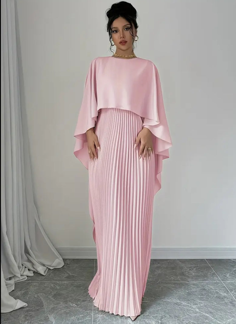 Women’s Sleeveless Open-Front Cape Dress