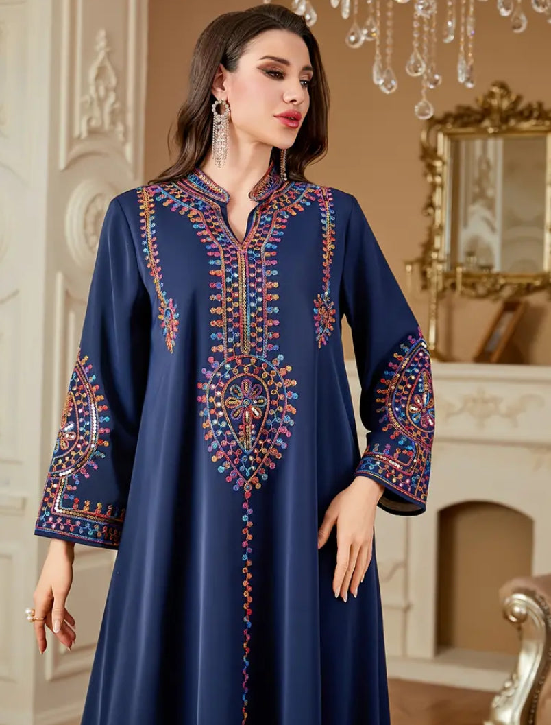 Premium Hand-Embroidered Jalabiya